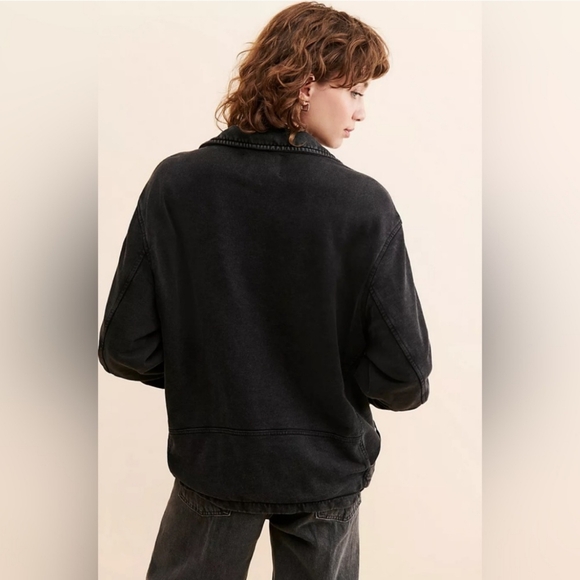 Free People Rebel Knit Oversized Moto Jacket - Picture 5 of 10